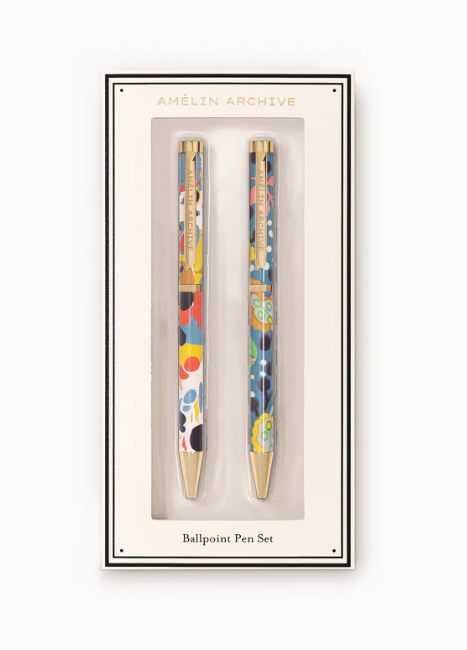 Abstracte & Chime Des Fleurs Pen Set, Set Of 2