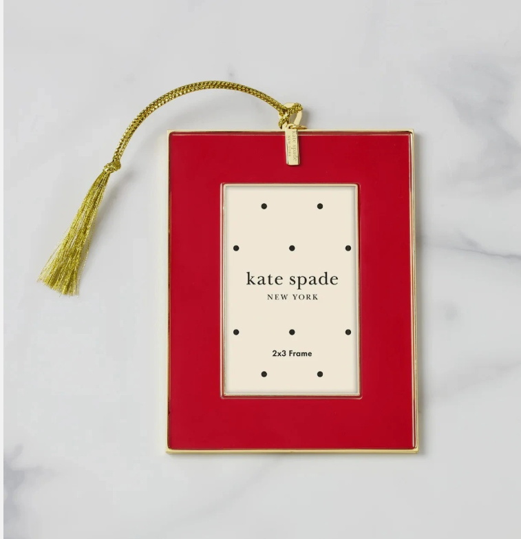 Red Be Jolly Frame Ornament