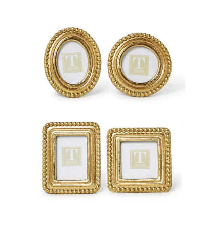 Gold Beaded Texture Mini Picture Frame