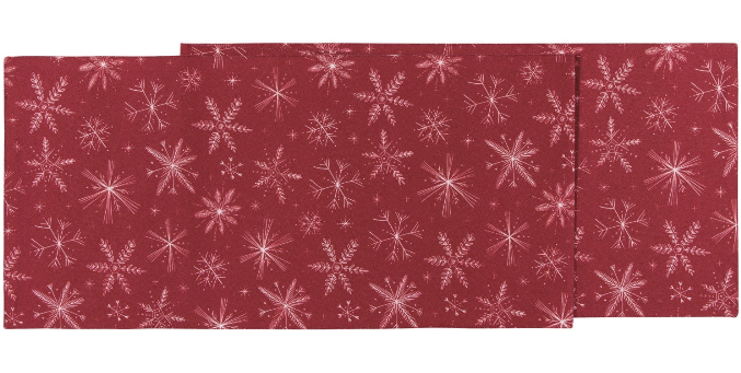 Snowflakes Christmas Runner, 13" x 72"