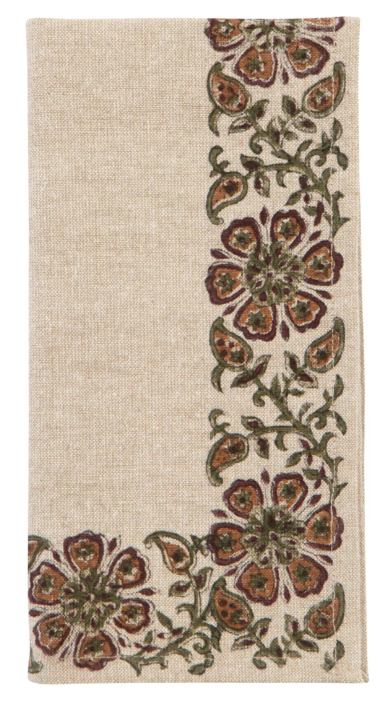 Elysian Block Print Napkins, Set Of 4