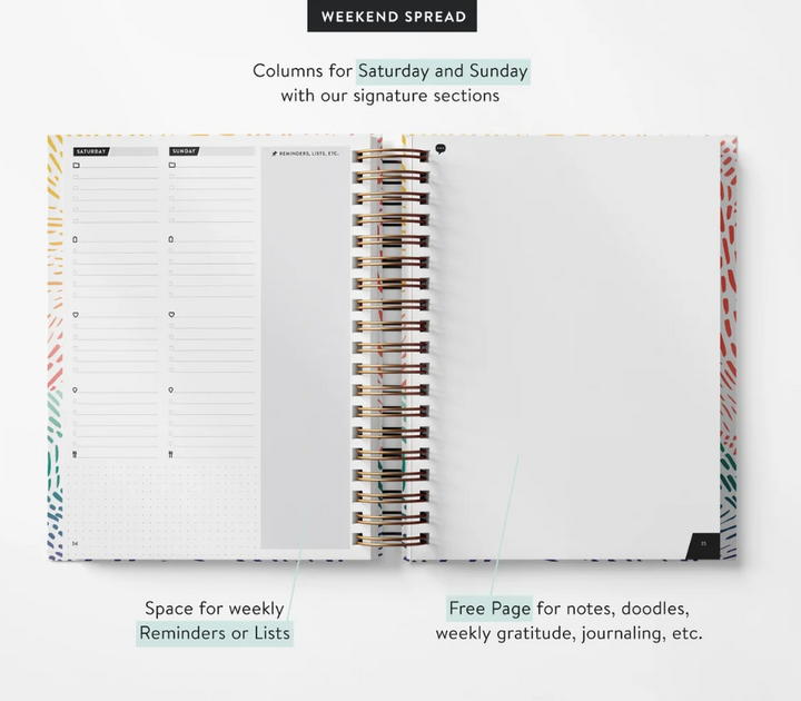 Rainbow Sunset Daily Planner