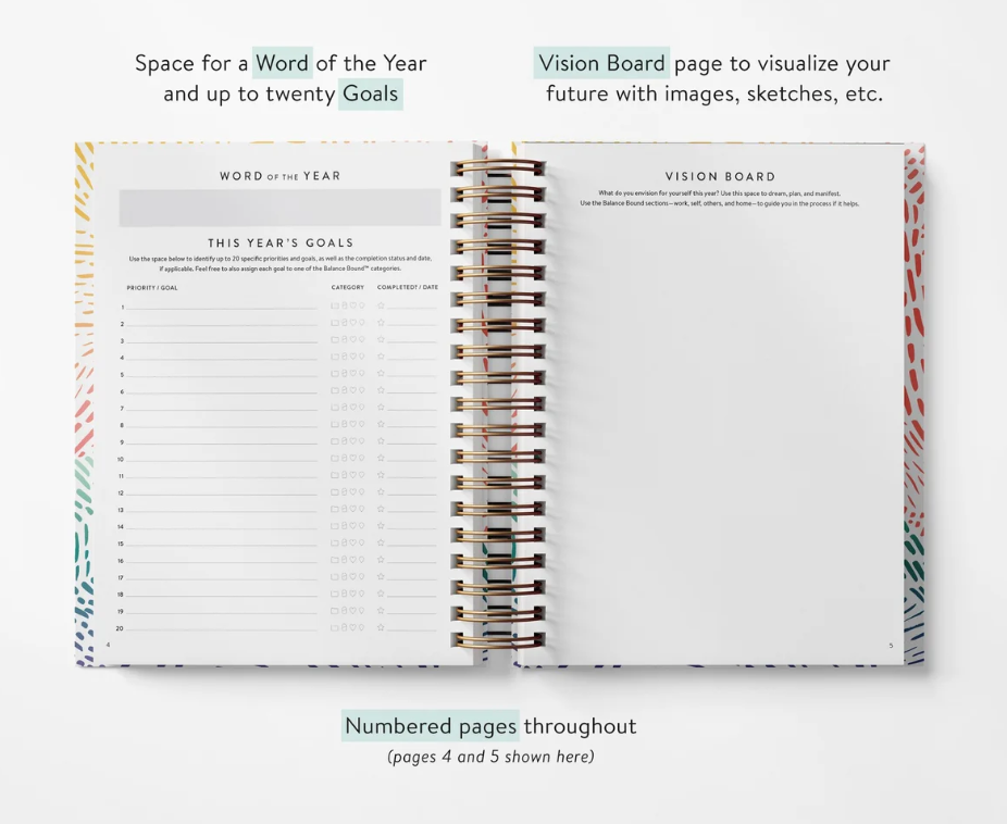 Rainbow Sunset Daily Planner