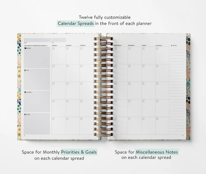 Fresh Blossoms Weekly Planner