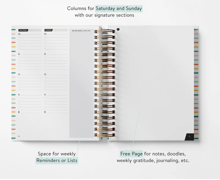 Colorful Stripe Weekly Planner