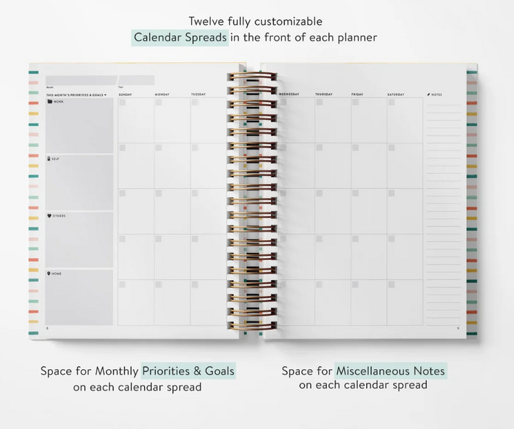 Colorful Stripe Weekly Planner