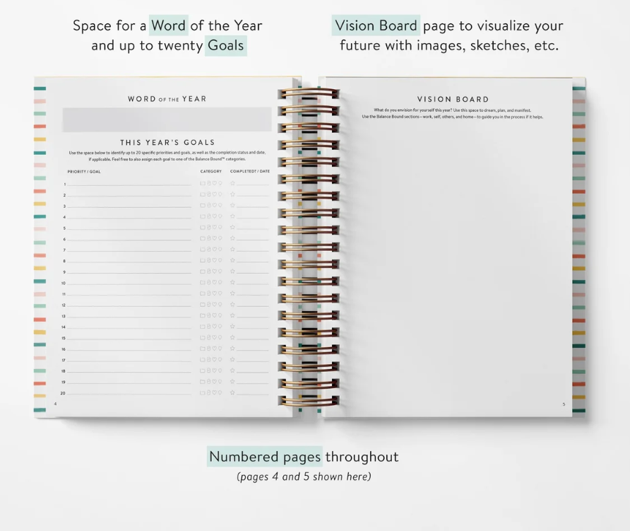 Colorful Stripe Weekly Planner