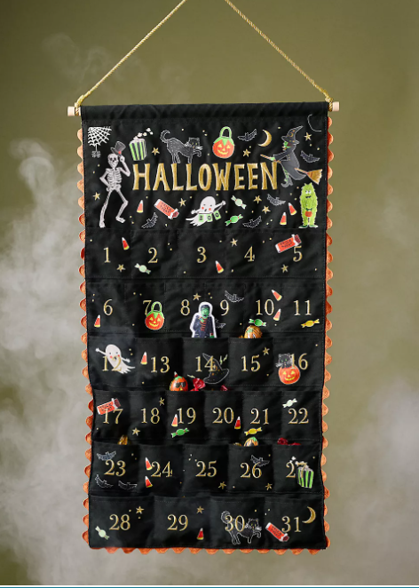 Halloween Parade Embroidered Hanging Countdown Calendar