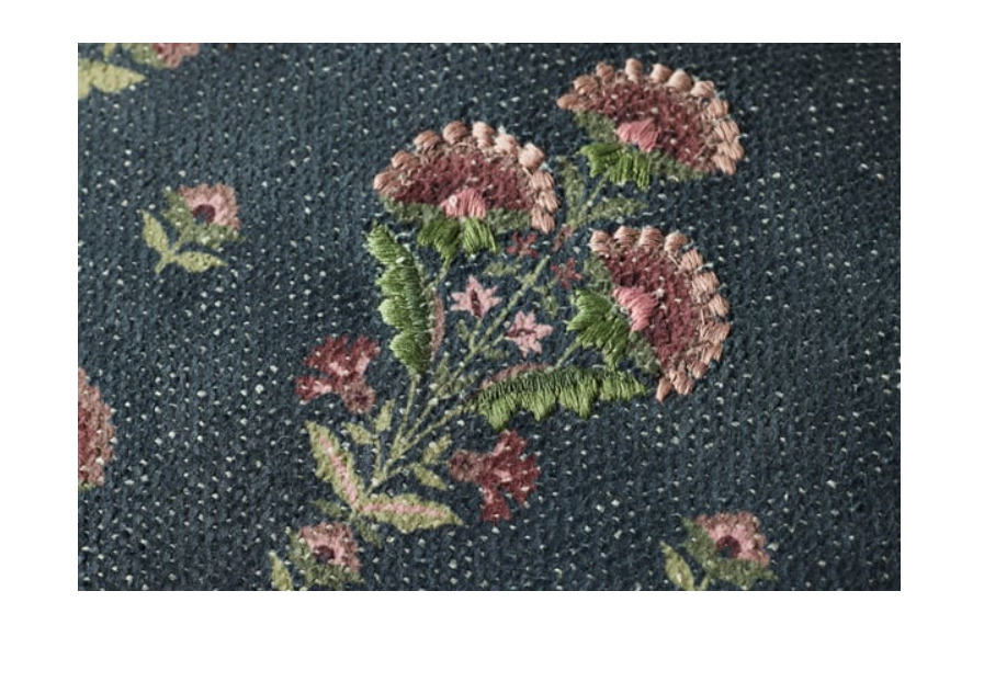 Marigold Blue Lumbar Pillow, 13" x 21"
