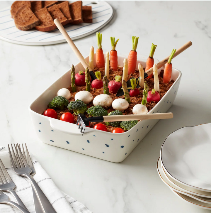 Blue Bay Rectangular Baker, Dot
