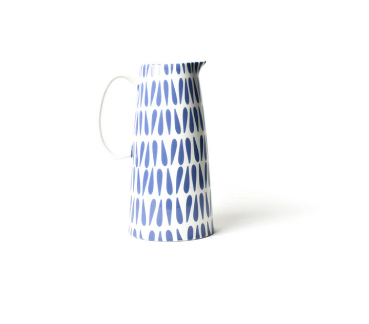 Iris Blue Drop Pedestal Pitcher
