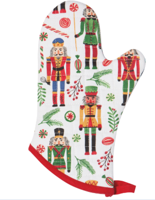 Nutcracker Christmas Oven Mitt