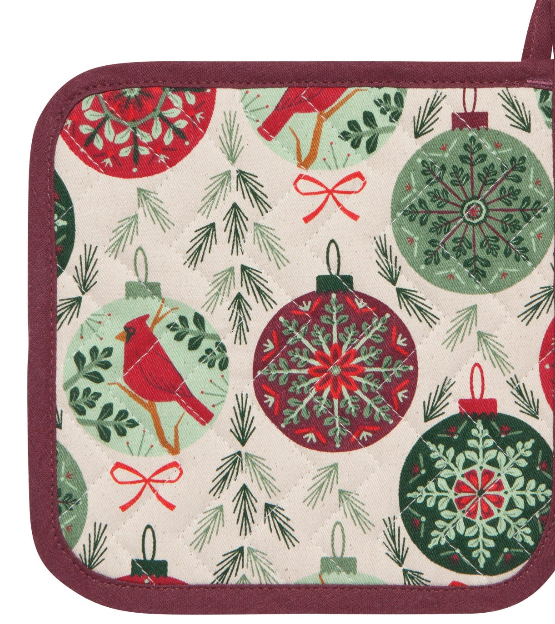 Good Tidings Christmas Potholder