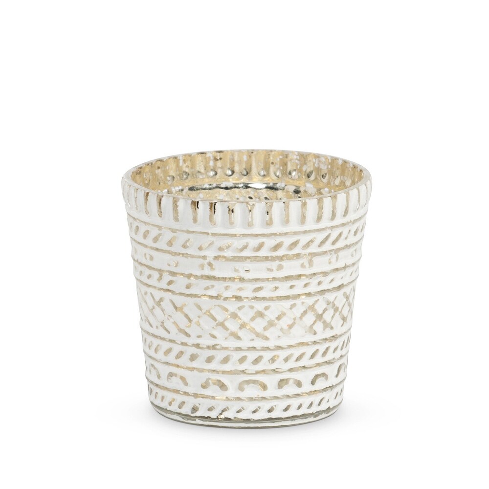 Lucia Embossed Votive Holder