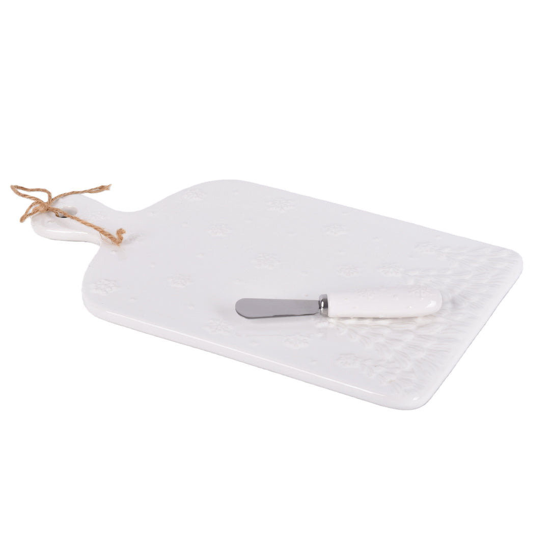 Charcuterie Platter with Spreader | Frosty Forest