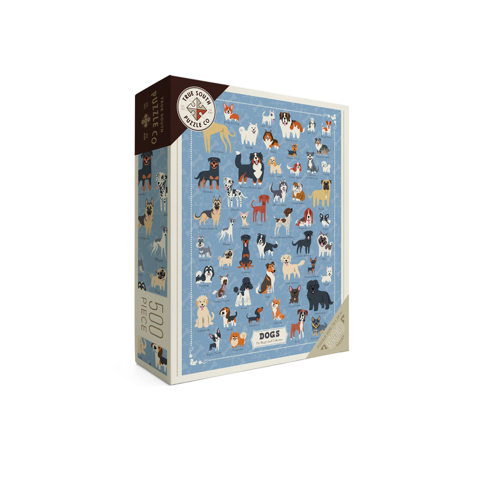 Illustrated Dogs Puzzle, 500 Piece