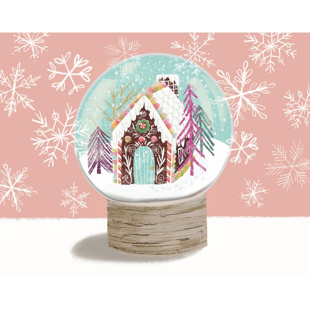 Gingerbread Snow Globe Mini Holiday Greetings Puzzle, 100 Piece