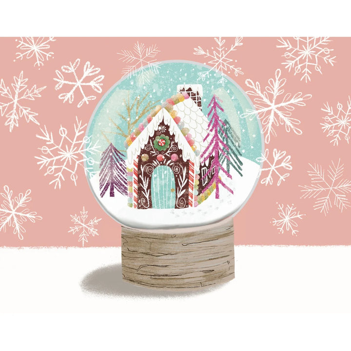 Gingerbread Snow Globe Mini Holiday Greetings Puzzle, 100 Piece