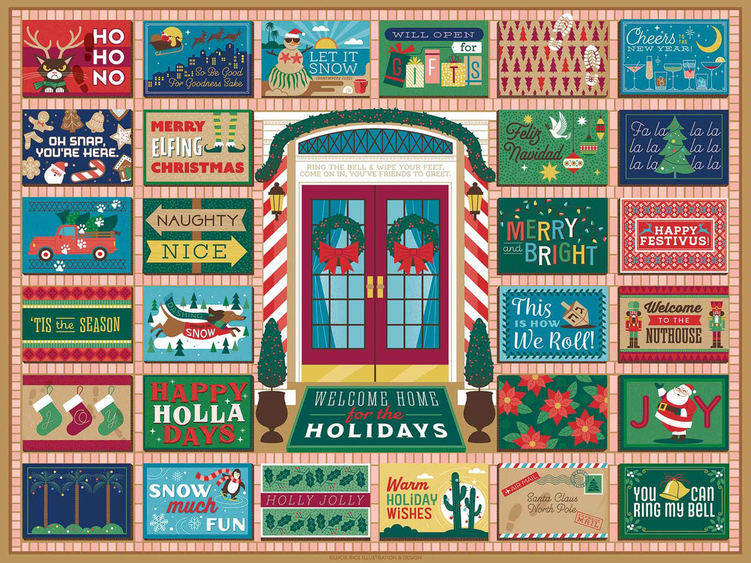 Holiday Doormats Puzzle, 500 Piece