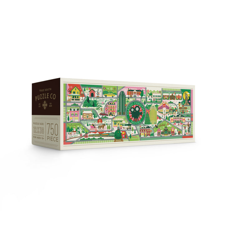 Classic Christmas Movie Map Puzzle, 750 Piece