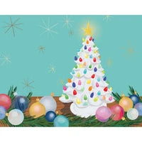Ceramic Christmas Tree Mini Holiday Greetings Puzzle, 100 Piece