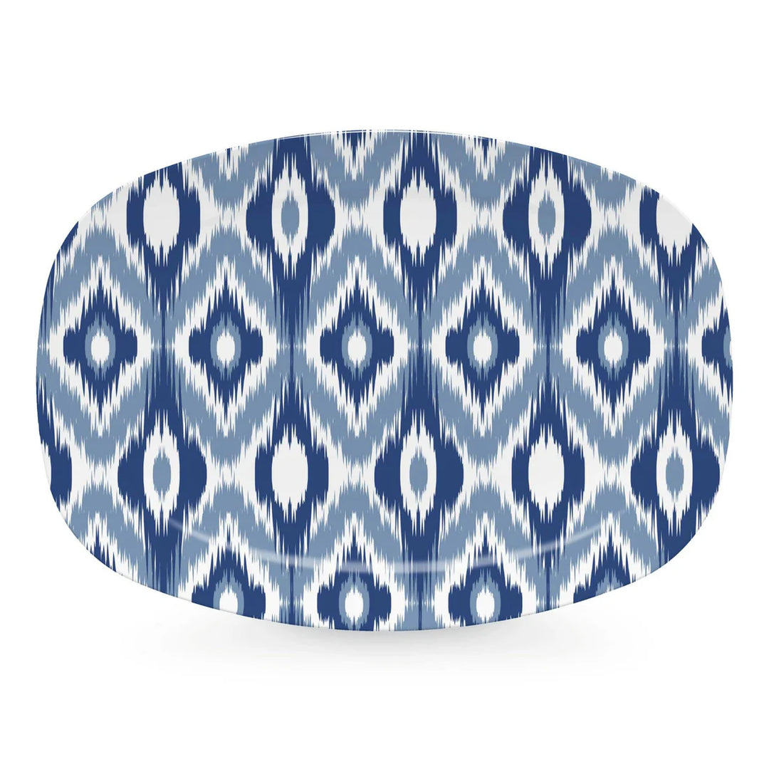 Blue Ikat Platter