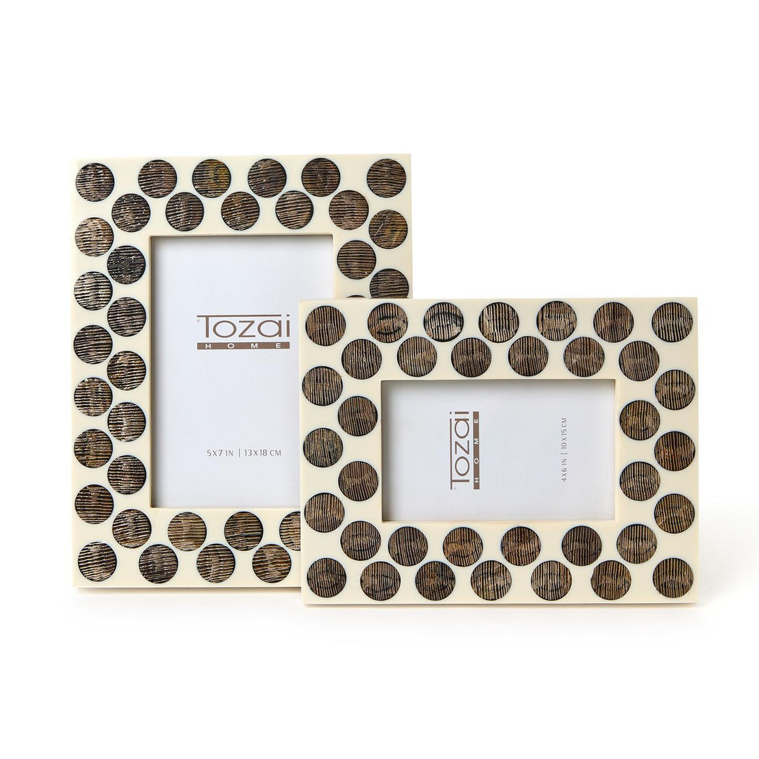 Chiseled Horn Photo Frame