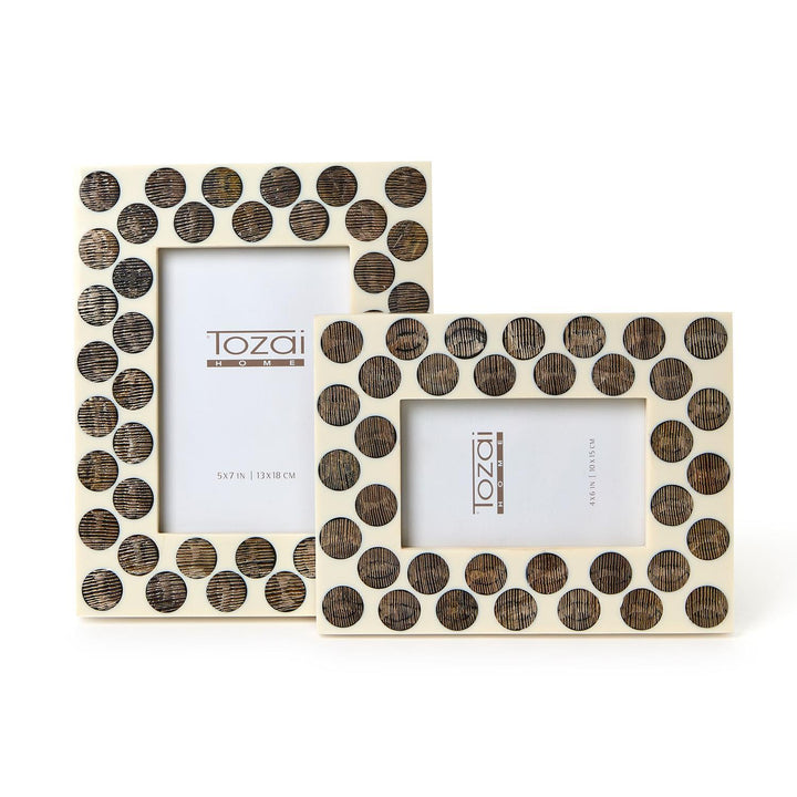Chiseled Horn Photo Frame