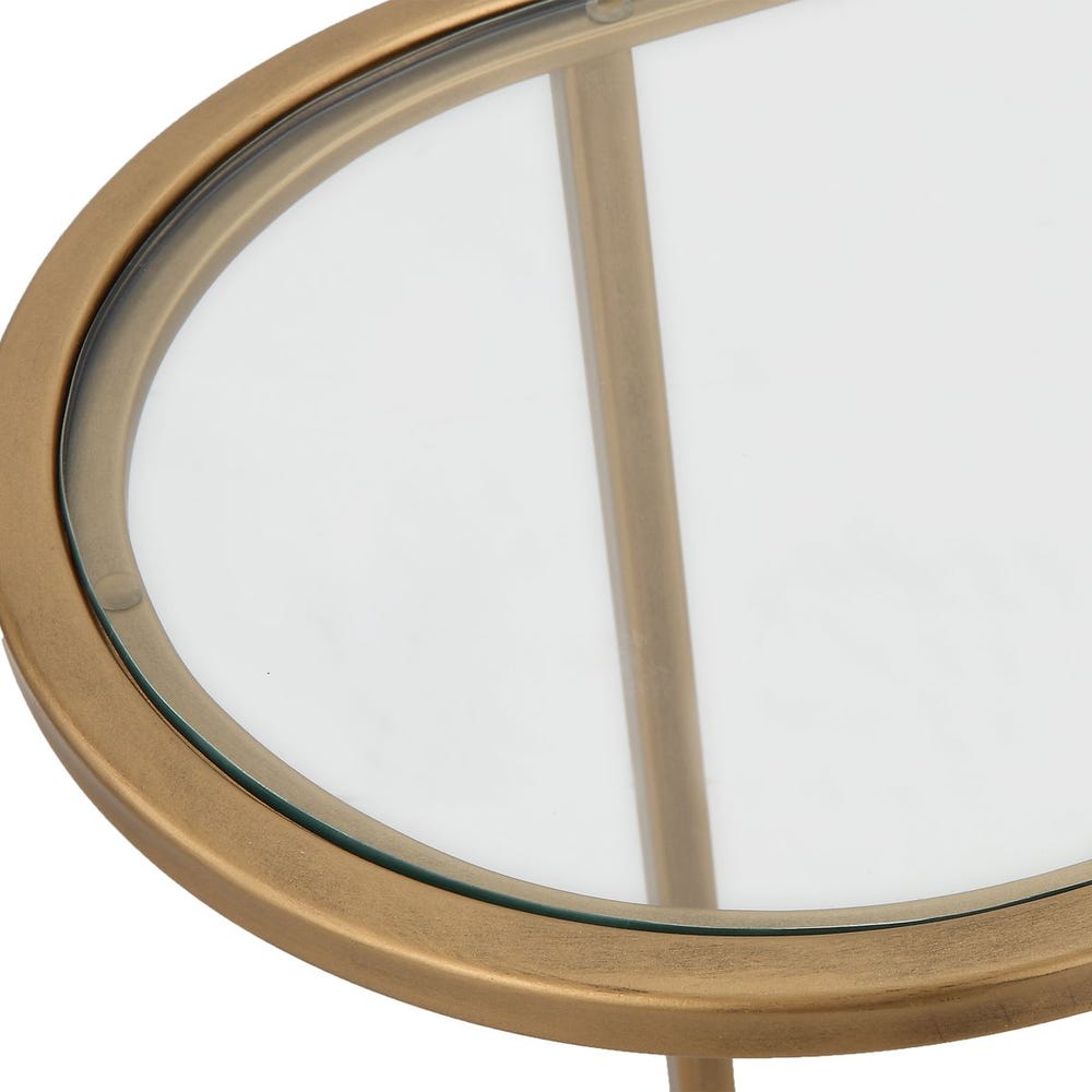 Gold Accent Tables, Set Of 2