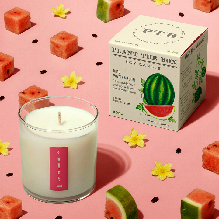 Ripe Watermelon Plant the Box Candle, 9 Oz