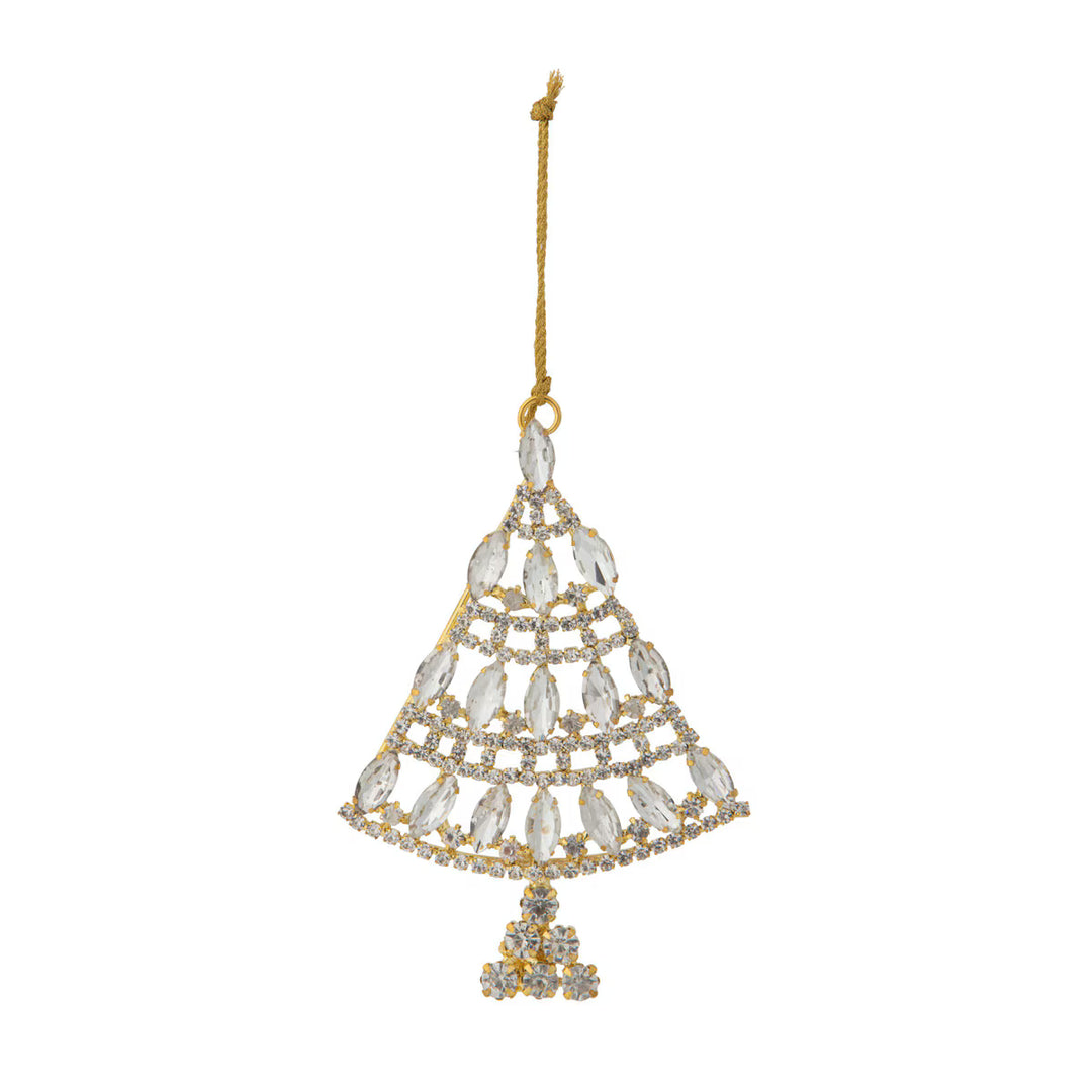 Jeweled Christmas Tree Brooch Ornament