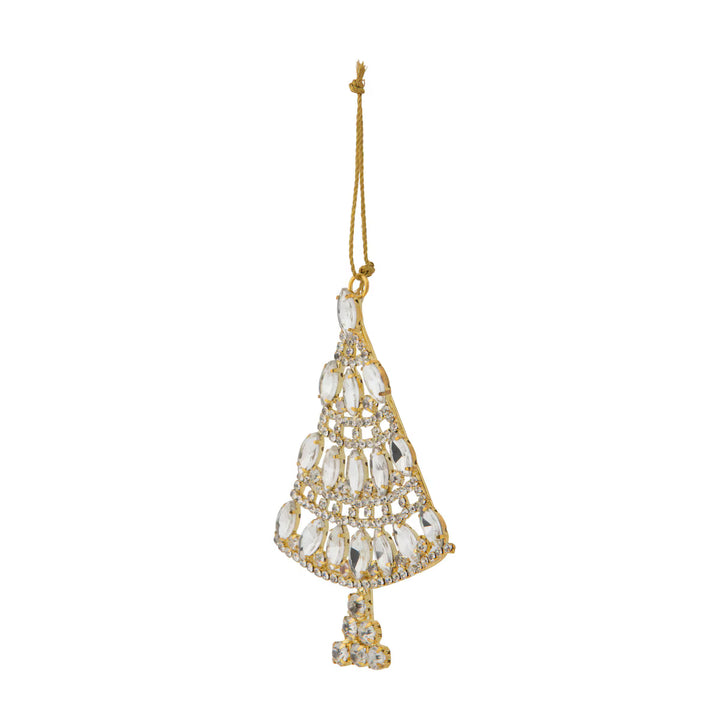 Jeweled Christmas Tree Brooch Ornament