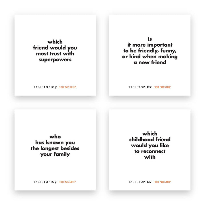 TableTopics Friendship | Conversation Game for Friends