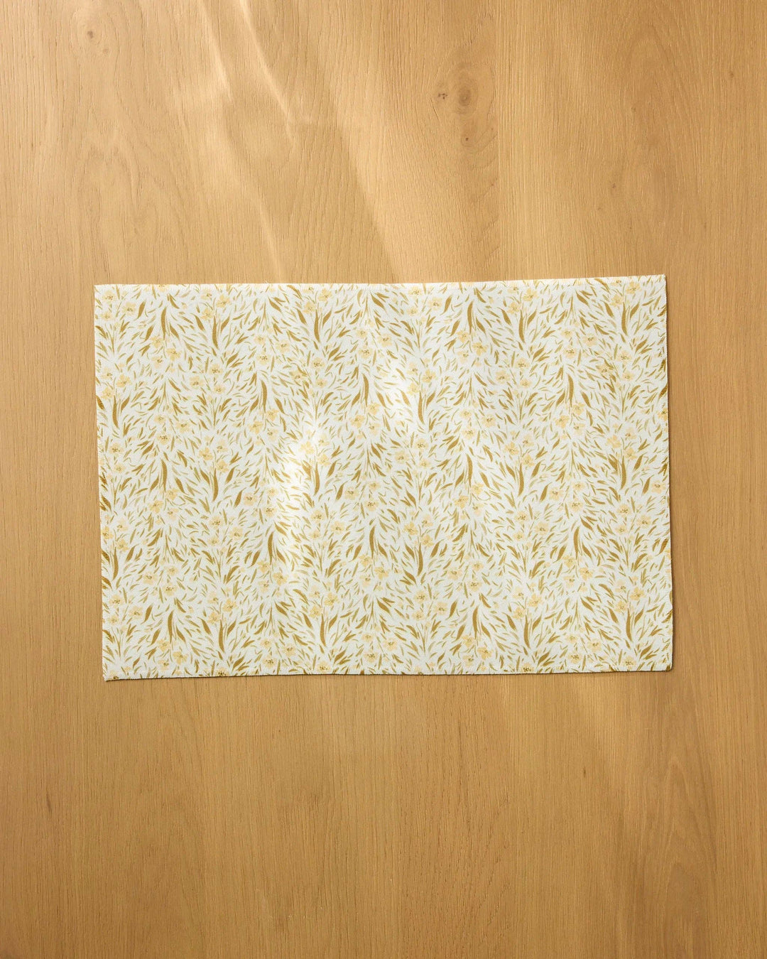 Yellow Floral Placemats, Set of 4