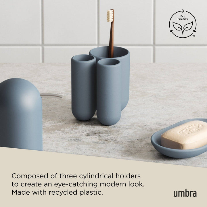 Slate Blue Touch Organizer / Toothbrush Holder