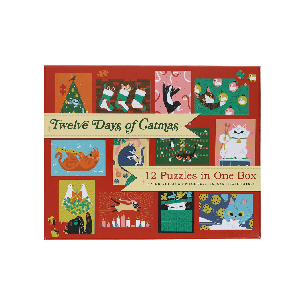 12 Puzzles in One Box: Twelve Days of Catmas