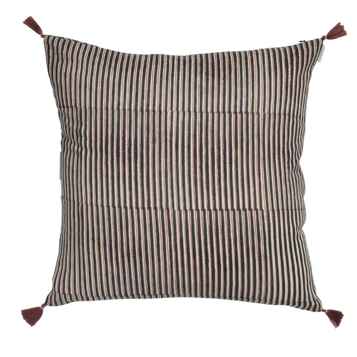 Flowers and Stripes Pillow