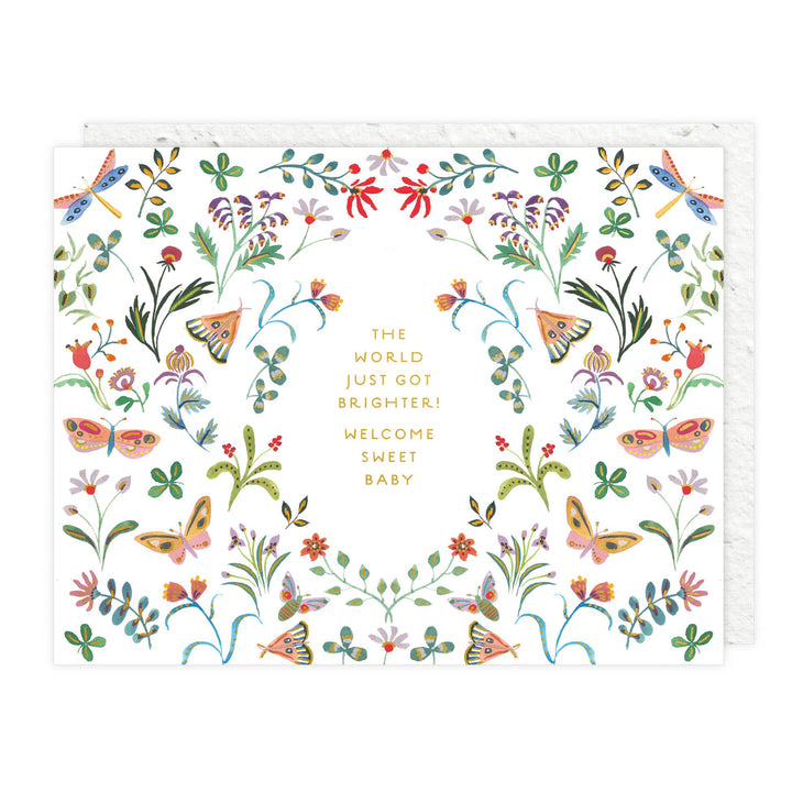 Butterfly Garden - Baby Card