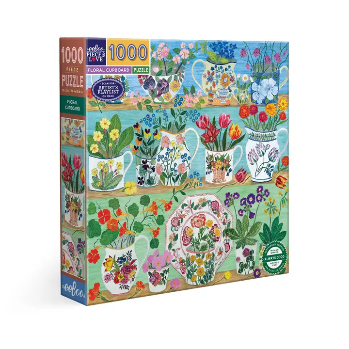 Floral Cupboard 1000 Piece Puzzle