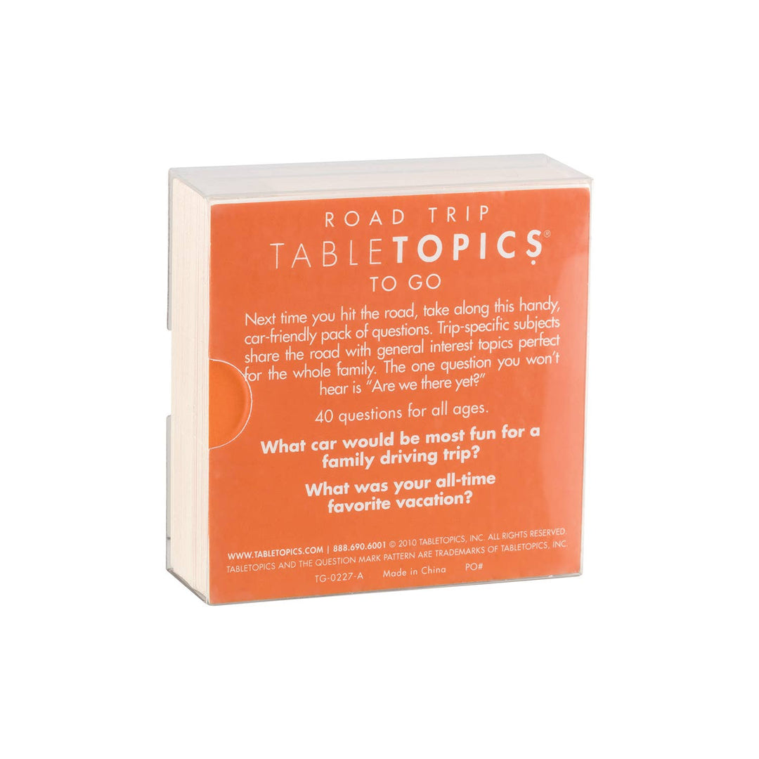 Tabletopics Road Trip | Conversation Starters for Road Trips