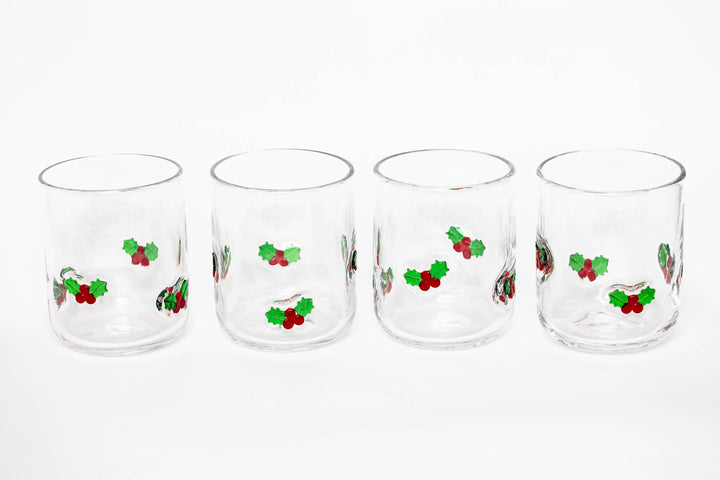 Holly Leaf Icon Glass