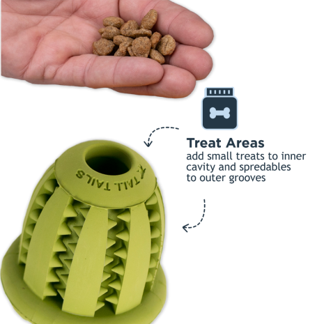 Natural Rubber Acorn Reward Dog Toy, 3"