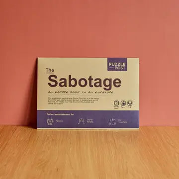 The Sabotage Escape Room Puzzle & Board Game