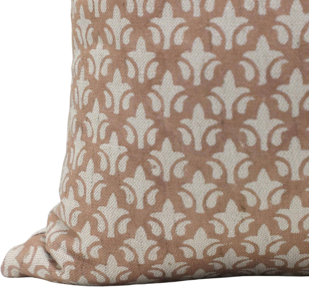 Crafted Print Linen Blend Pillow, 22" x 22"