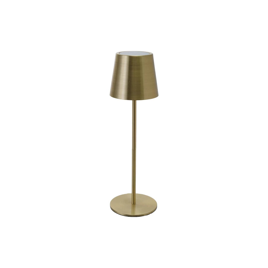Gold Metal LED Table Lamp with Touch Sensor