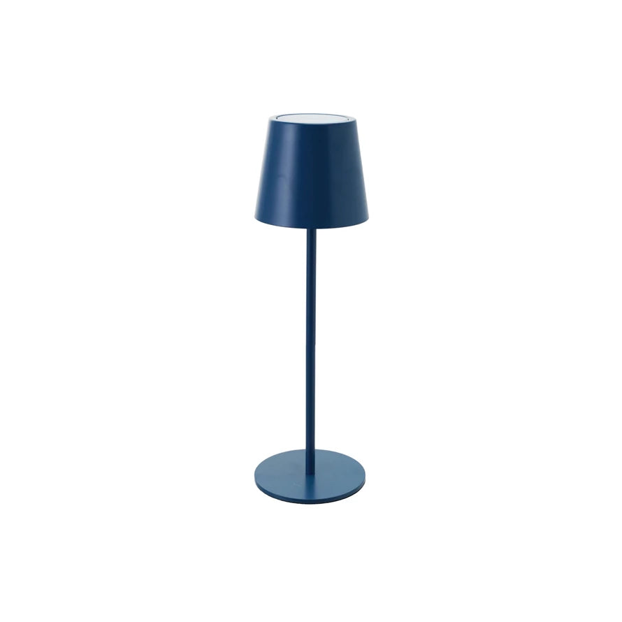 Blue Metal LED Table Lamp with Touch Sensor