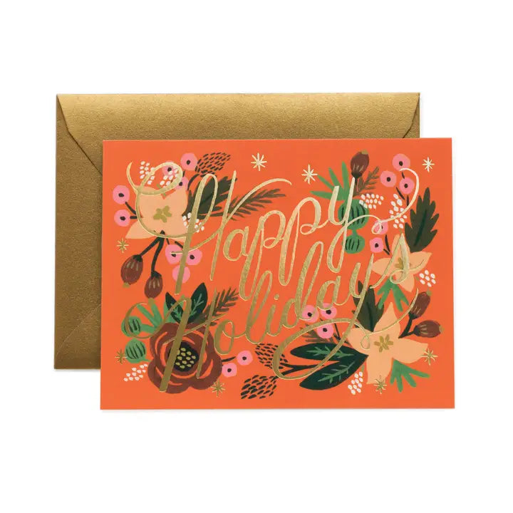 Poinsettia Holiday Greeting Cards, Boxed Set
