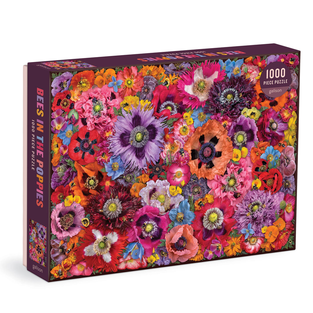 Bees In The Poppies Puzzle, 1000 Piece