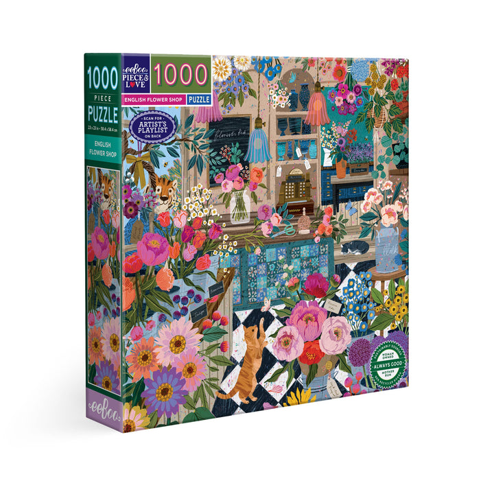 English Flower Shop Puzzle, 1000 Pieces