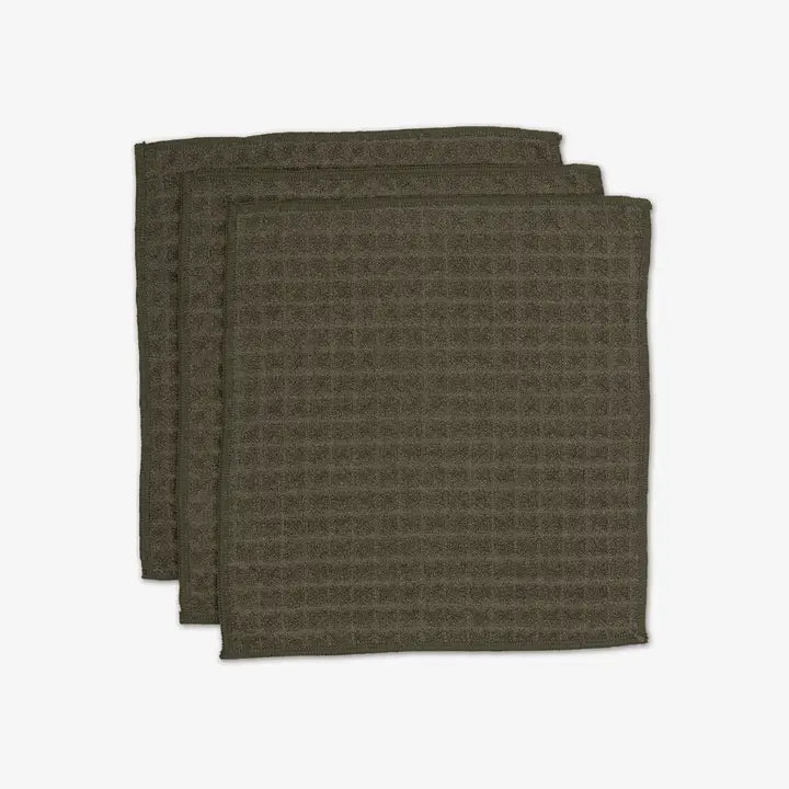 Waffle Washcloth Set, Set Of 3